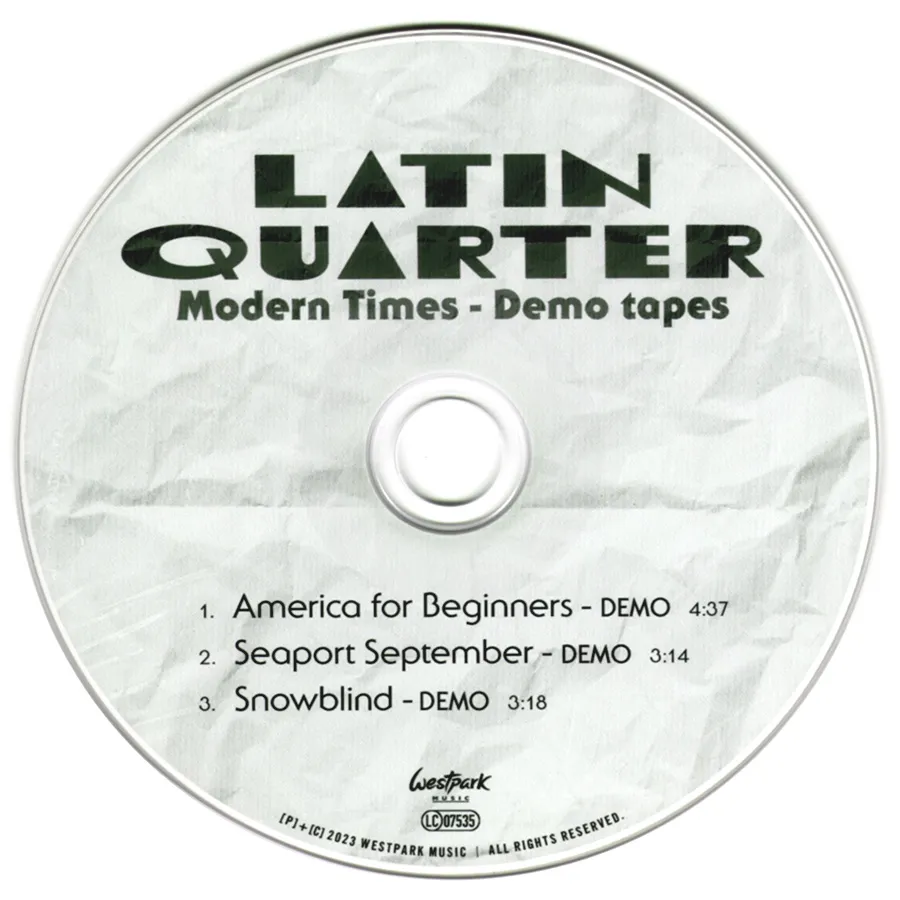 latin quarter booklet cd